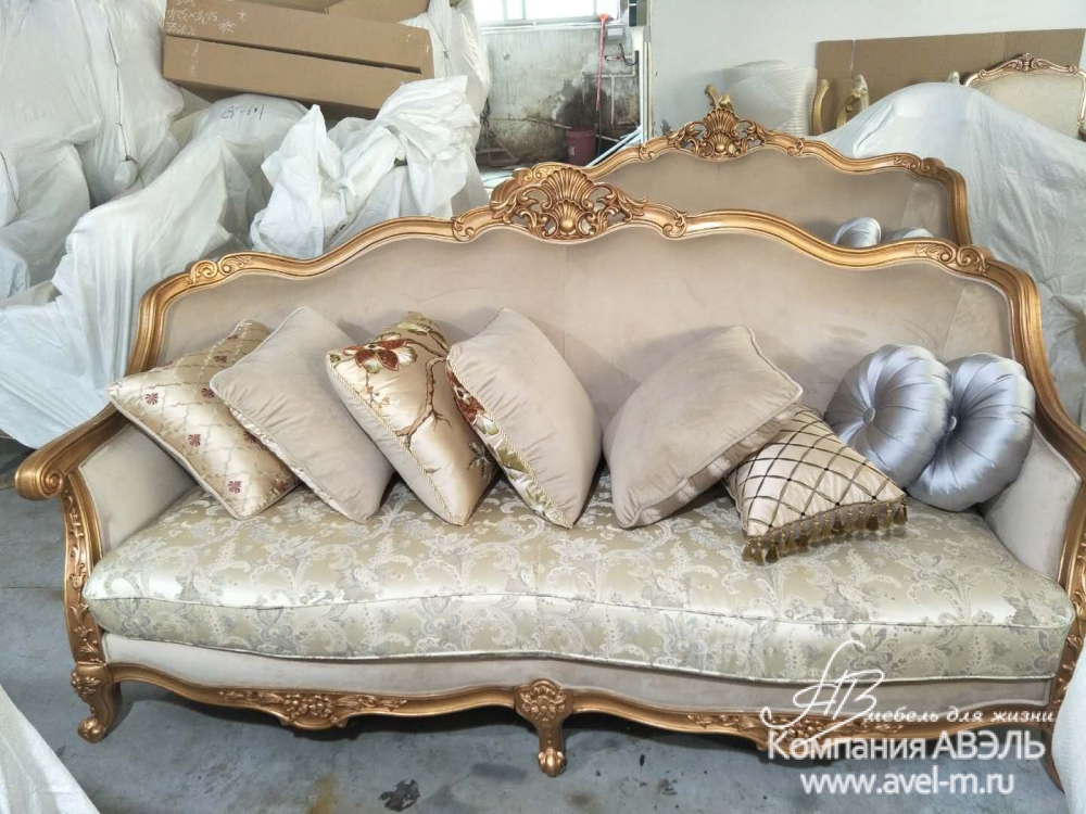 Мягкая мебель Севилья Комплект диван 3м + диван 2м + кресло в классическомстиле фабрика Sofa-